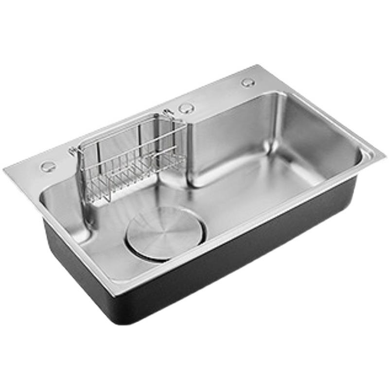 科仕盾加厚304不锈钢水槽单槽厨房洗菜盆洗菜池大水池台下中上盆 - 图3