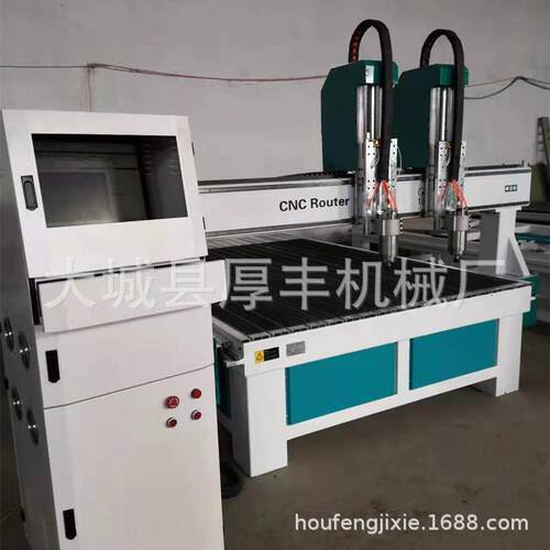 寿材雕刻机 木工雕刻机厂家 数控电脑1825双机头棺材棺木雕花机 - 图2