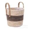 Straw flower pots and rattan flower baskets, straw woven blue and green radish decorative green flower baskets, home furnishings baskets