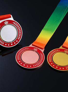 现货奖牌学校运动会通用空白奖牌颁奖典礼比赛纪念奖章奖牌定制