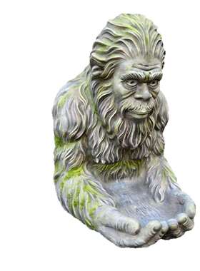跨境新款Bigfoot Bird Feeder大脚怪树脂小鸟投食器庭院装饰挂件
