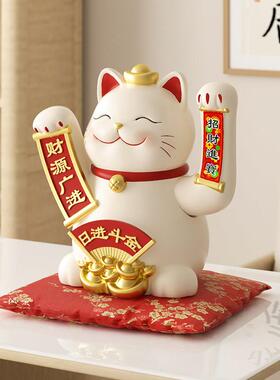 创意招财猫八方来财自动摇手收银柜台发财猫摆件朋友开店开业送礼