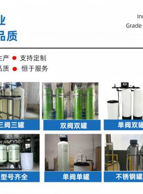 工业用水软化水设备除垢自动运行锅炉用水过滤地下水全自动软水器
