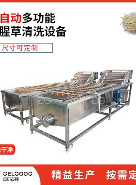 中草清洗机设备 不锈钢草去泥沙去杂清洗设备 鱼腥草清洗机