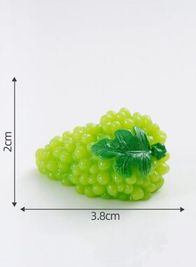 彷真创意车载桌面水果装饰摆饰柿大樱桃葡萄番茄蓝霉弥猴桃造型