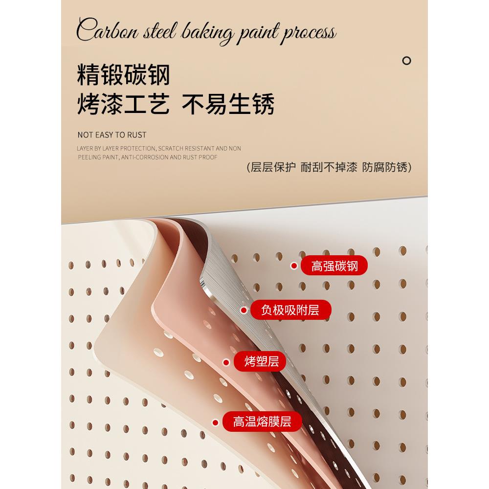 Desktop hole board storage rack student dormitory desk storage and organization rack desk vertical clip-on storage is easy to use