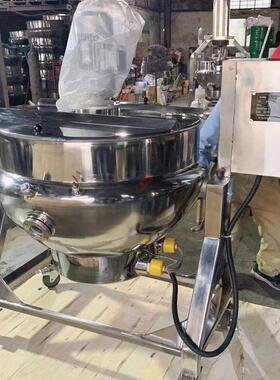不锈钢夹层锅 工业大型蒸汽夹层锅 食品加工立式可倾式燃气夹层锅