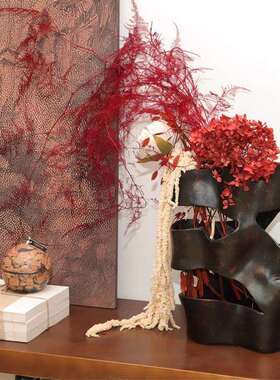 现代简约WJB轻奢裂变异型花器花摆件样板房插售处展厅家软居装饰