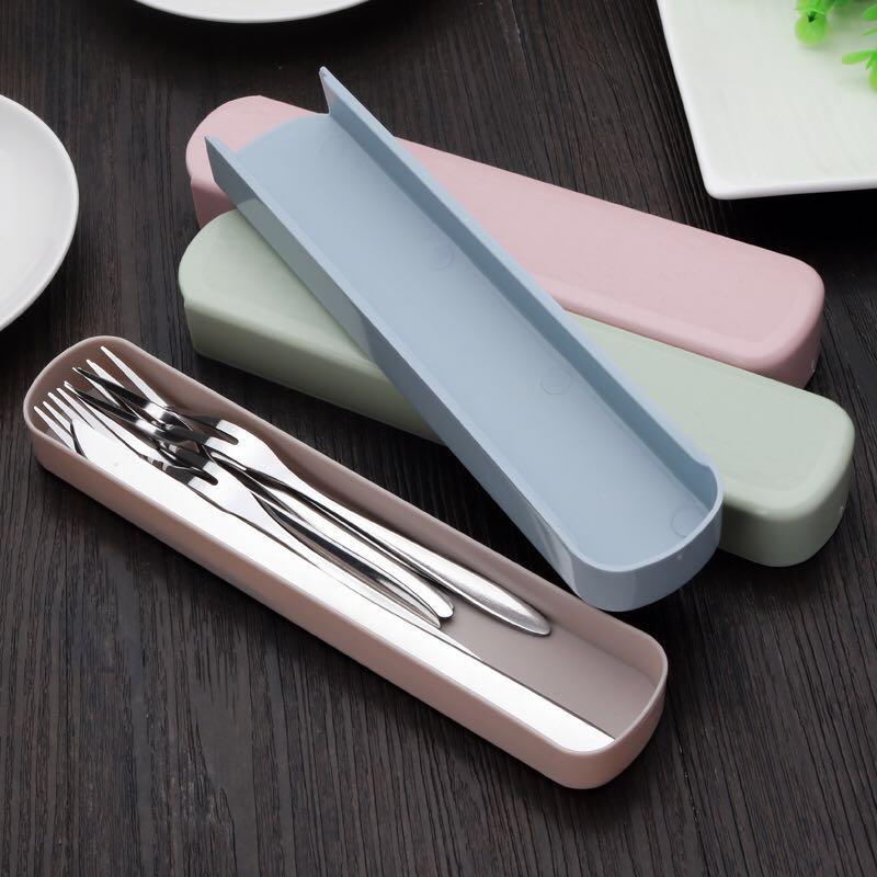 水果叉套装304不锈钢创意可爱小叉子家用欧式蛋糕签水果插收纳瓶