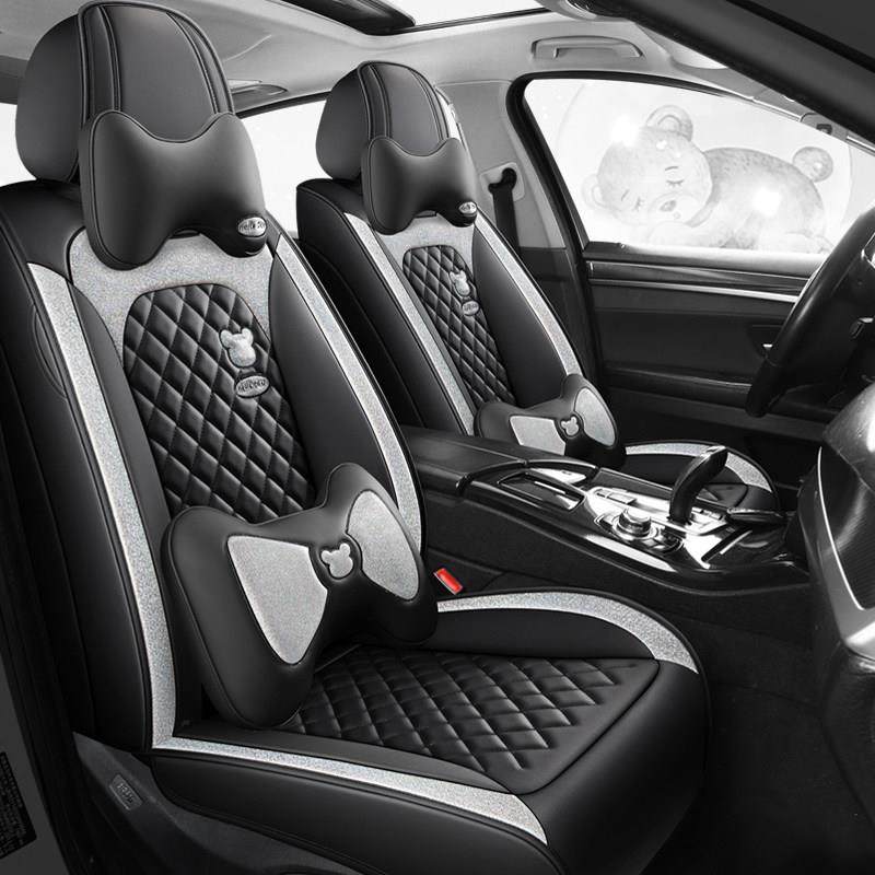 汽车坐垫四季通用全包围座套女神款飞度致炫福克斯卡通亚麻座椅套,淘宝优惠券,粉丝福利购,淘宝优惠卷