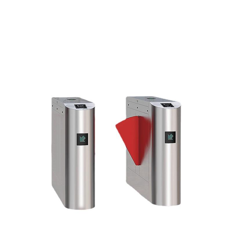 Face Qigong wing gate person recognition temperature measurement access control attendance system swipe rounded corner wing gate card system real-name identity gate machine one