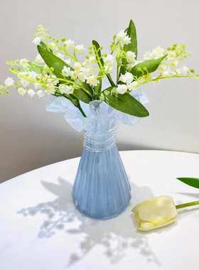 迦昊现代轻奢客厅茶几高档创意手工花边花瓶居家桌面软装装饰摆件