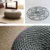 Hand-woven futon cushion, new Chinese style tatami cotton string futon, balcony bay window pouf cushion