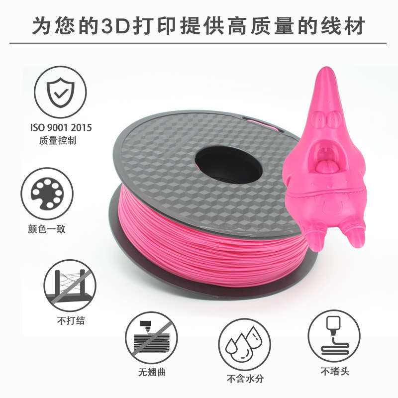 挈风3D打印耗材PLA 1.75mm 进口原料PLA线材透明多色兼容整齐排线 - 图0