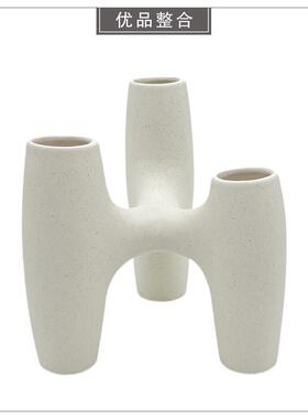 样板间客厅书柜简约创意软装摆件家居饰品曲形陶瓷雕塑BJ115-4-83