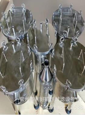 管道式永磁干粉过滤器304/316不锈钢强磁棒除铁吸附磁性过滤设备