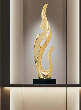 旺火现代74898552居家饰品酒店厅所别墅桌会面摆大件抽象雕塑艺术