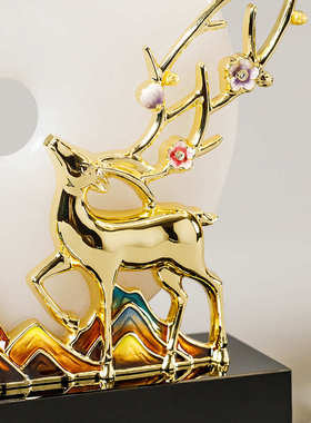 装饰品现代福家用客厅轻时尚玄关高端摆件摆设奢饰品鹿创意电视柜