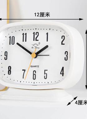 简约大字起床专用闹钟老人学生儿童台钟卧室床头客厅台式时座钟表