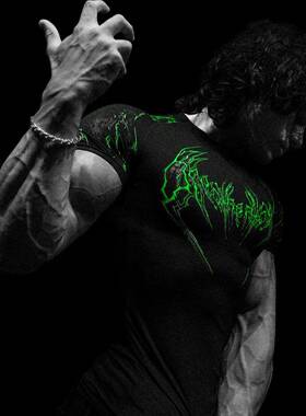 Men's Compression Gym T-Shirt Short-Sleeve Muscle-Fit