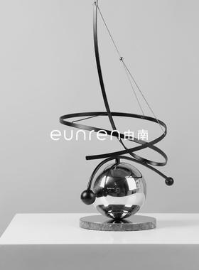 绕代轻创意恒星环艺术摆件现家居玄关柜样板房酒奢店软OJE装饰品
