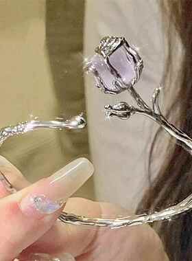 竹节上岸手链女编织手绳幸运手链送闺蜜男友节节高升调节手链