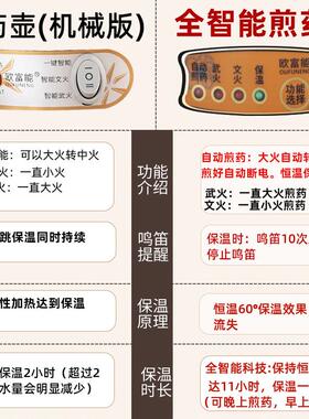 煎药壶插电砂锅老中医药房中药壶全自动断电药罐熬药煲煮药锅无釉