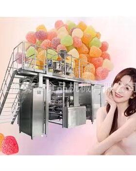 乳杆菌软糖设备JYB-600汉麻油g凝糖果生产线600k/h软糖籽成型生产