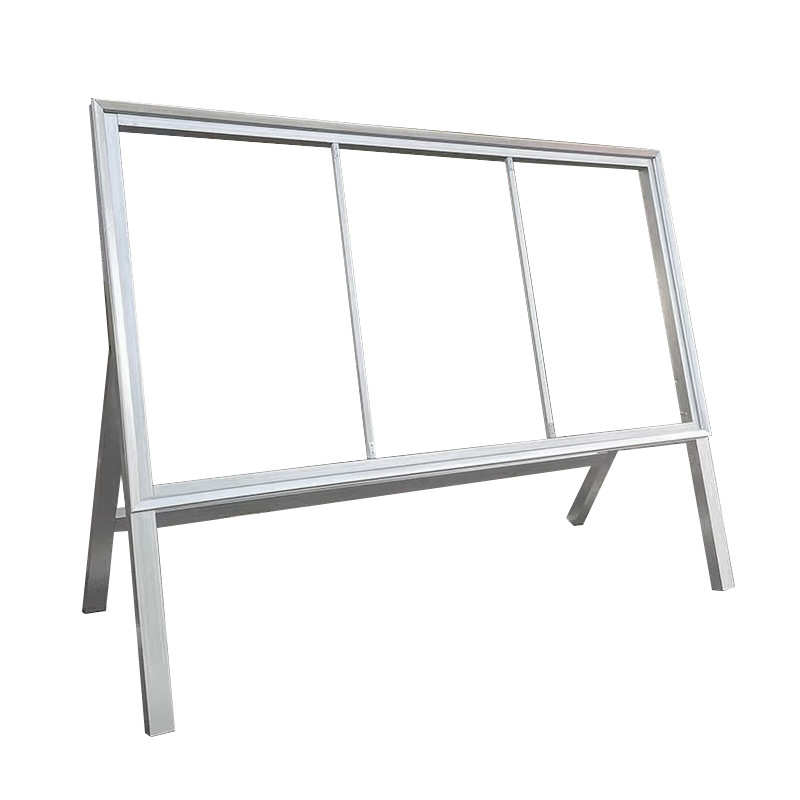 宣传大型开启展示架画框海报户外广告式铝合金前宣传栏 - 图1