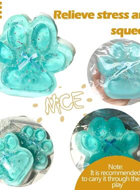 Handmade Taba Squishy Big Cat Paw Silicone Squeeze Toys for