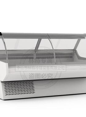 林特水果保鲜风冷冷柜凉拌菜冷藏翻盖玻璃售卖柜水果熟食灯车