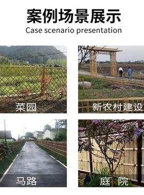 日式庭院竹篱笆栅栏户外花园围栏竹子隔断挡墙竹门民宿日式竹屏风