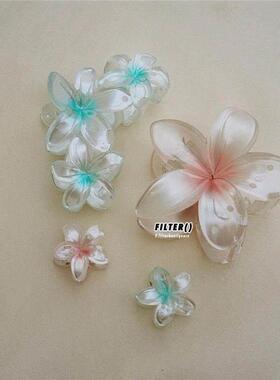 Hair Flower Clip Clips Hawaiian Plumeria Beach Flowers Claw
