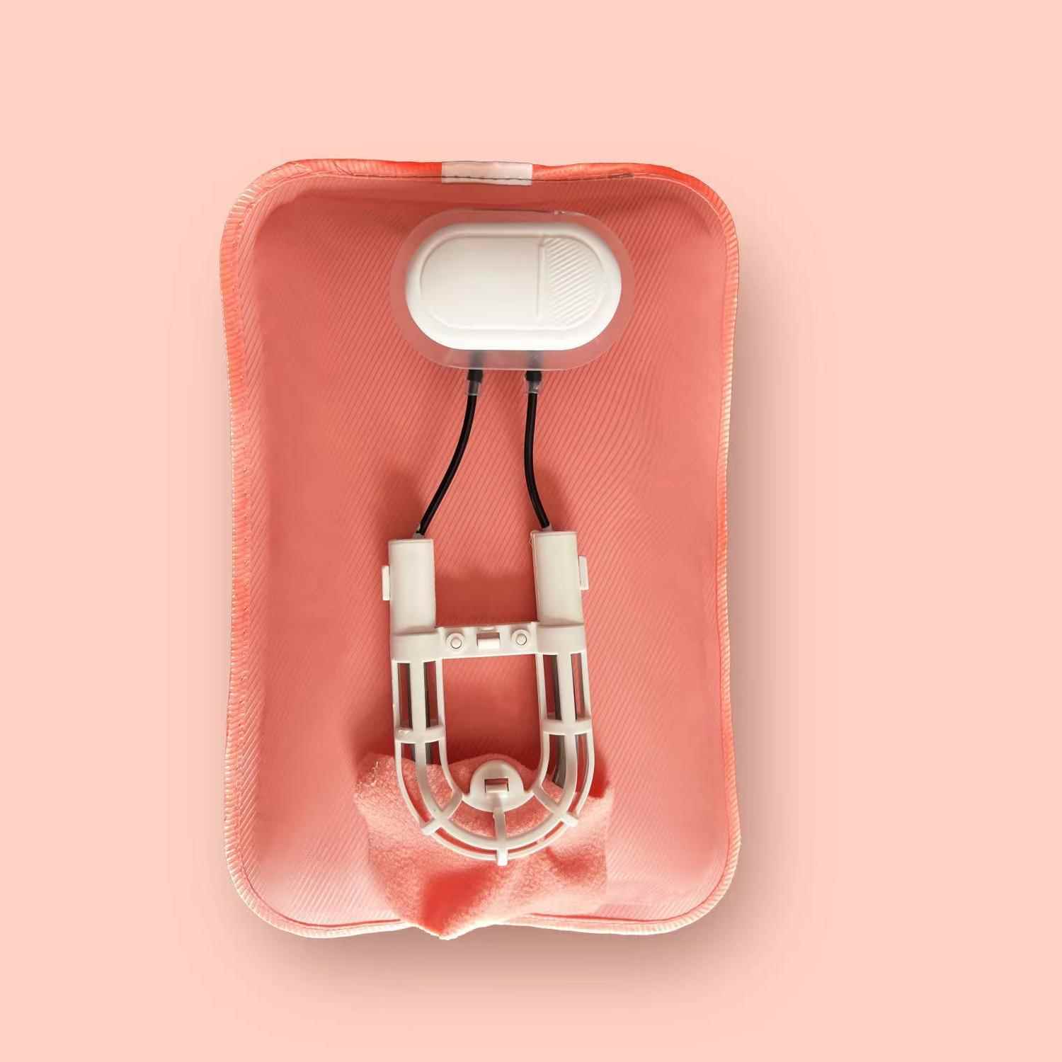 热水袋外套单卖套子保护套防烫套手捂布套外罩双插手暖手宝毛绒套 - 图2