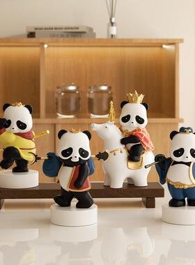 熊猫西游文创摆件创意客厅电视柜家居饰品儿童房桌面乔迁新居礼物