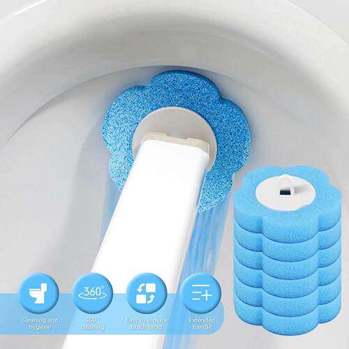 18/36 Pcs Toilet Brush Disposable Replacement Head Cleaning - 图1