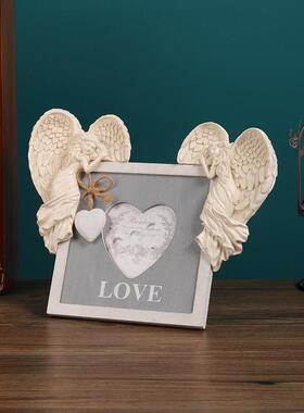 跨境新款救赎天使门框挂饰欧式觉醒天使翅膀相框画框树脂装饰挂件