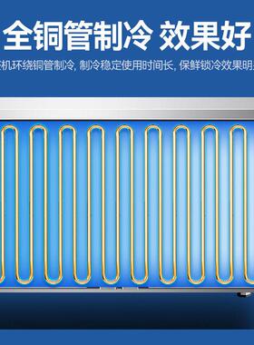 冷藏台双温冷藏操作台冷冻台厨房商用不锈钢冰柜冷藏设备
