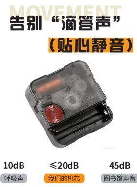 红色方形现代款挂钟数字时钟表挂墙上客厅高级感格栅装饰2026新款
