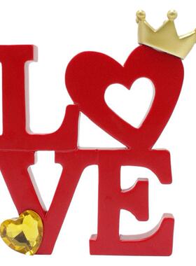 跨境情人节浪漫爱心摆件纪念日求婚结婚纪念日派对桌面装饰布置现