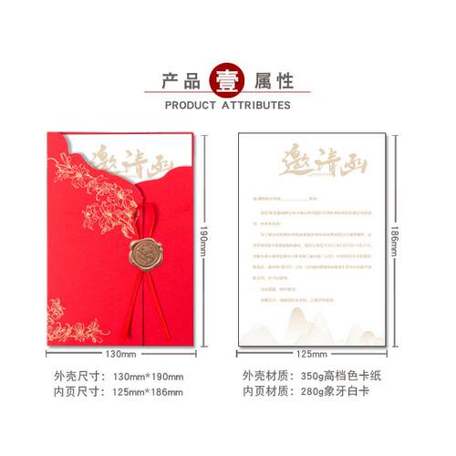 高档商务邀请函 开业乔迁周年活动请柬 酒会宴会邀请函展会请帖 - 图3