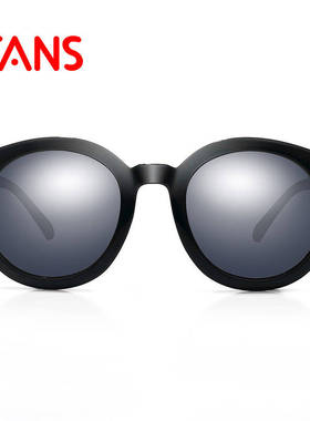 TANS女款太阳镜时尚炫彩箭头开车驾驶镜偏光复古墨镜眼镜T032 黑