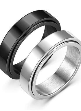 xAniety Ring Figet Spinn&e Rings FVQHorr Women Men