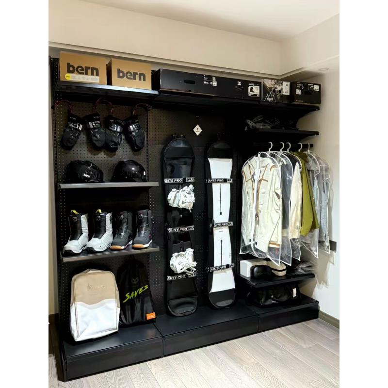 Hole board equipment wall hiking outdoor display rack floor-standing mountain climbing ski mountaineering camping storage rack