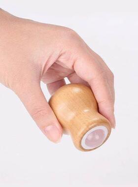 Jade Massage Roller Ball Natural Stone Massager Wooden