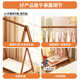 Bedroom high-end children's small clothes rack floor-standing vertical household baby storage rack simple non-solid wood small coat rack