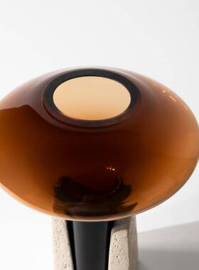 级高感茶色玻璃花楼瓶20250113样板间售处客厅餐精致创桌意摆件送