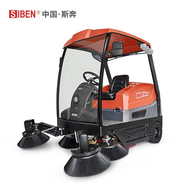 S800 ເຄິ່ງປິດລ້ອມຂັບລົດ sweeper ໂຮງງານຜະລິດຊັບສິນຊຸມຊົນ sweeper ຂີ້ເຫຍື້ອ