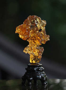 居家假山古法装饰办公琉璃云峰柜景石造景桌面涌摆件客厅工艺品