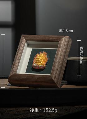 家居摆件五台山五爷大黑天多款可选手绘扎基拉姆黄财擦擦唐卡摆台